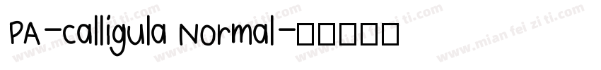 PA-Calligula Normal字体转换